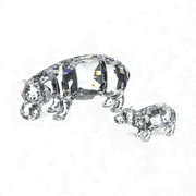 Swarovski SWAROVSKI Crystal HIPPO MOTHER WITH BABY