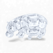 Swarovski SWAROVSKI Crystal HIPPO MOTHER WITH BABY