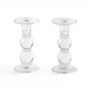 Moda Moda Glass Candle Holders - Set of 2 7" (18cm)