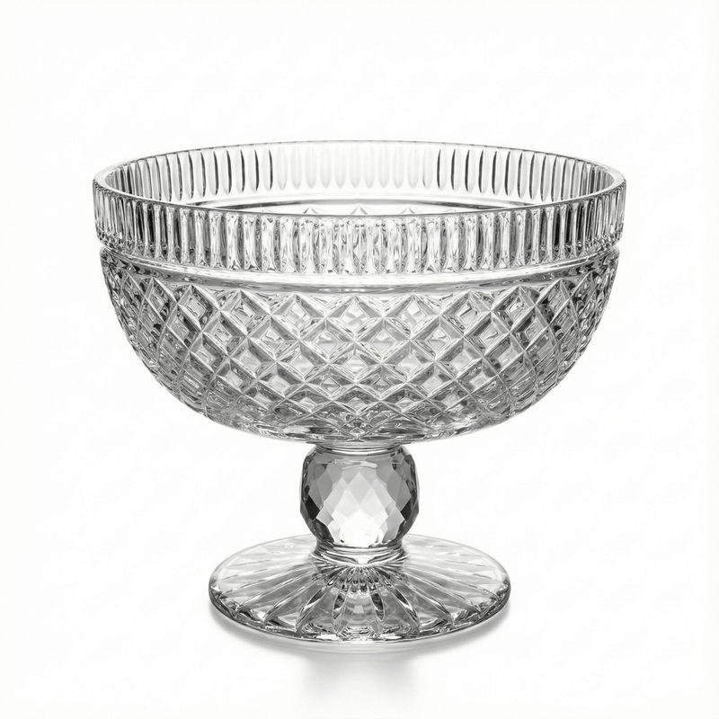 Tyrone Crystal Tyrone Large Cut Irish Crystal Fruit Bowl