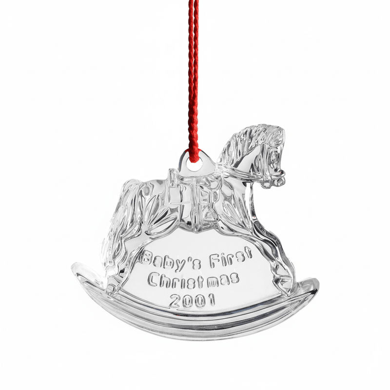 Waterford Waterford Crystal Baby's First Christmas 2001 Ornament