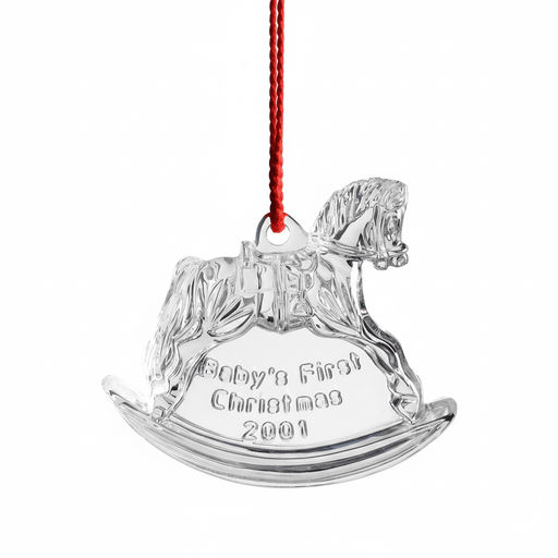 Waterford Waterford Crystal Baby's First Christmas 2001 Ornament