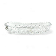 Waterford Waterford Crystal, Fan & Cross Hatch Cuts: Oval Celery Dish   