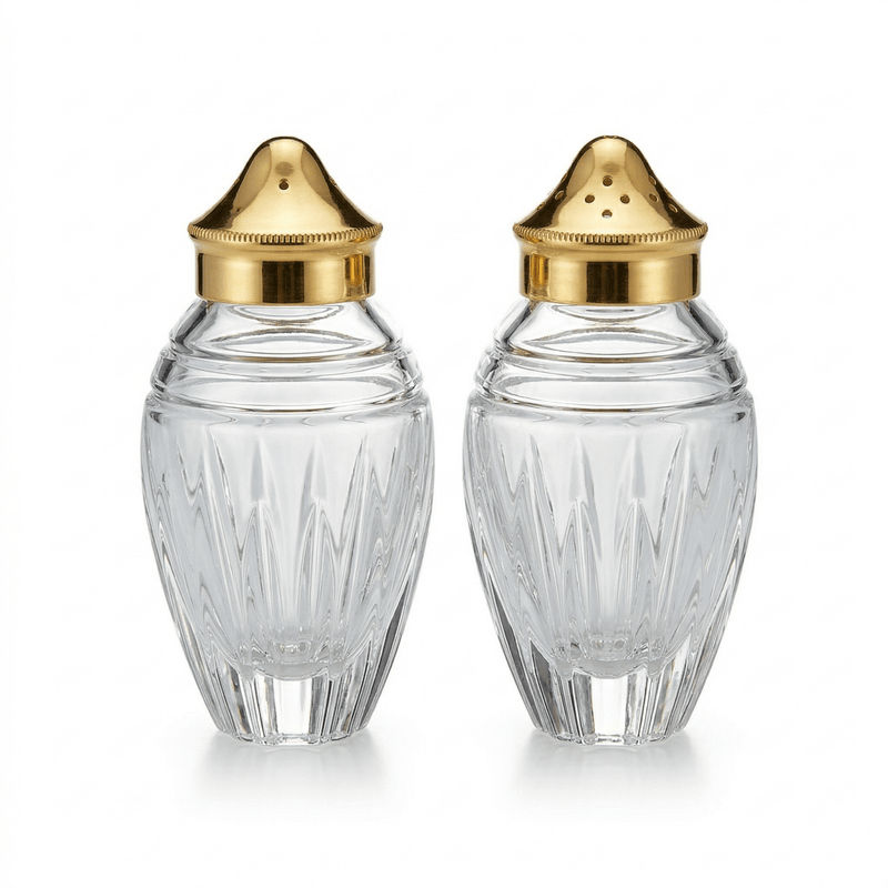 Waterford Waterford Crystal Hanover Gold Salt & Pepper Shaker Set