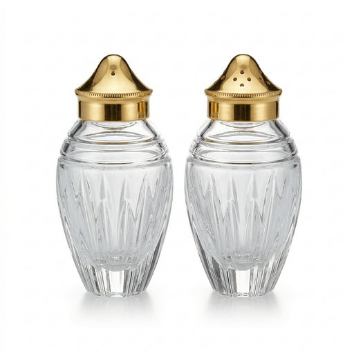 Waterford Waterford Crystal Hanover Gold Salt & Pepper Shaker Set