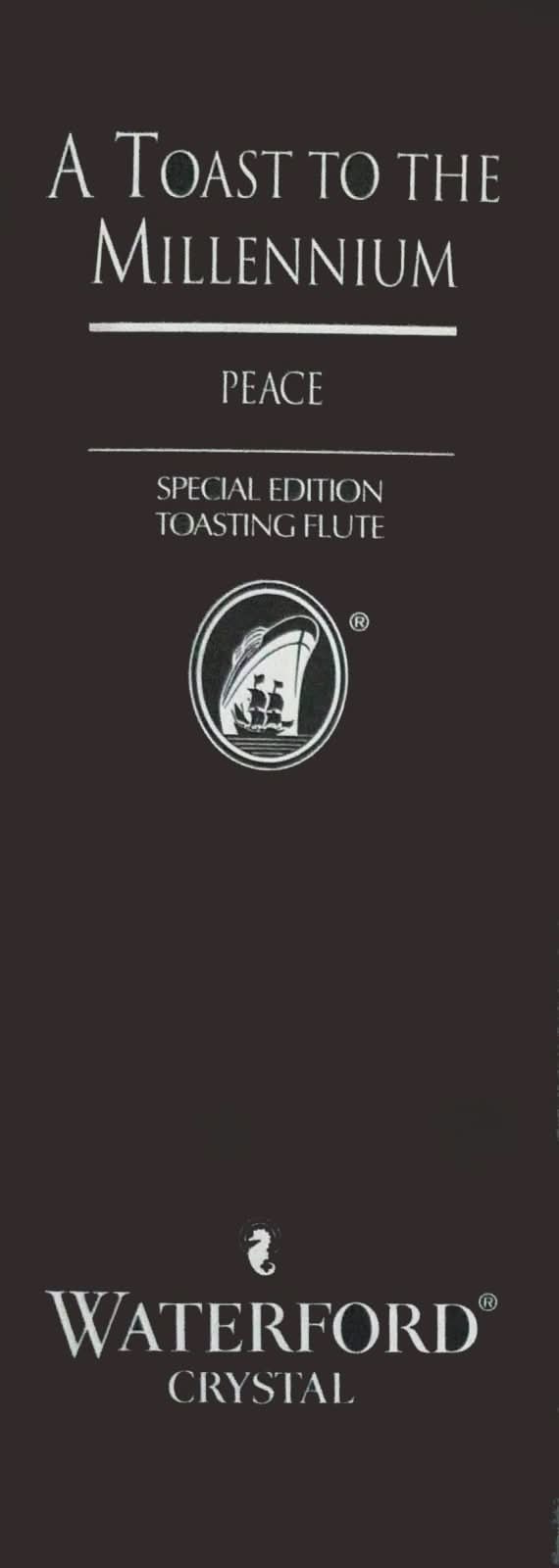 Waterford Waterford Crystal Millennium Edition Peace Toasting Flute