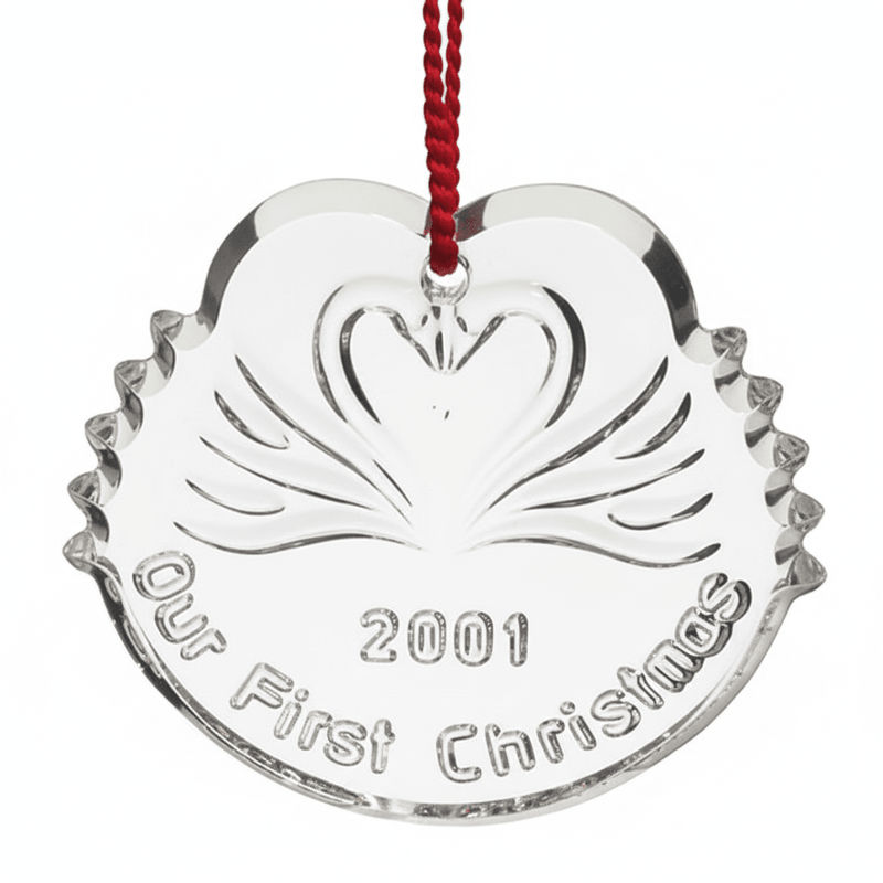 Waterford Waterford Crystal Our First Christmas 2001 Ornament