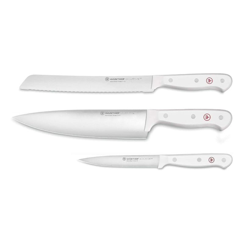 Wusthof Wusthof Gourmet White Essential Knife Set - 3 Piece
