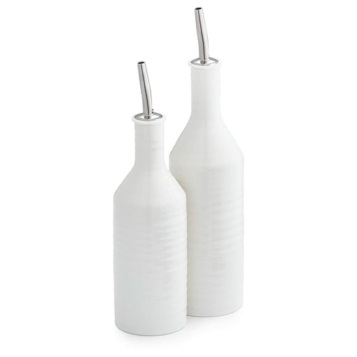 Portmeirion Portmeirion Sophie Conran White Oil and Vinegar Drizzler Set