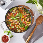 All-Clad All-Clad HA1 Nonstick 6qt Round Dutch Oven with Acacia Trivet and Spoon   