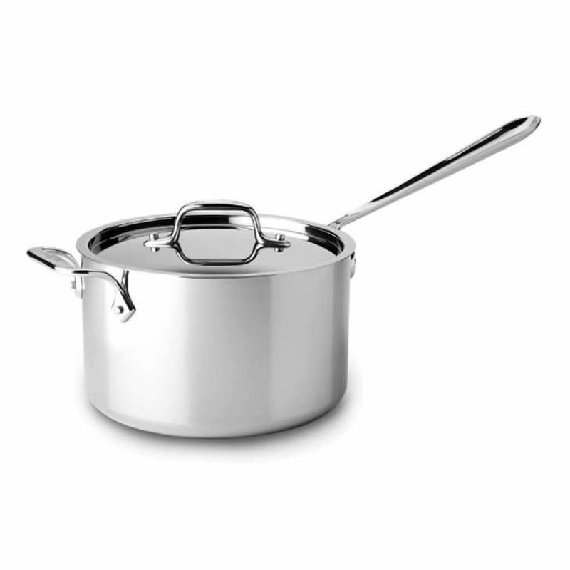 All-Clad All-Clad D3 Stainless Saucepan with Lid 4 QT (3.8L)  