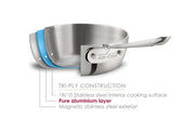 All-Clad All-Clad D3 Stainless Saucepan with Lid   