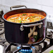 All-Clad All-Clad FusionTec Ceramic 7 QT (6.7L) Stockpot with Lid - Onyx Black   