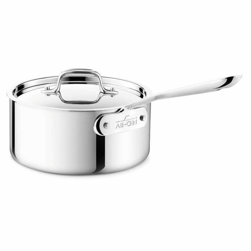 All-Clad All-Clad Stainless D5 Polished Saucepan with Lid 3 QT (2.8L)  
