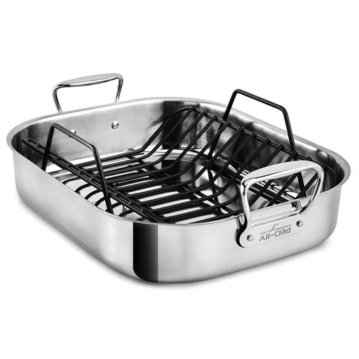 All-Clad All-Clad Stainless Small Roasting Pan with Rack   
