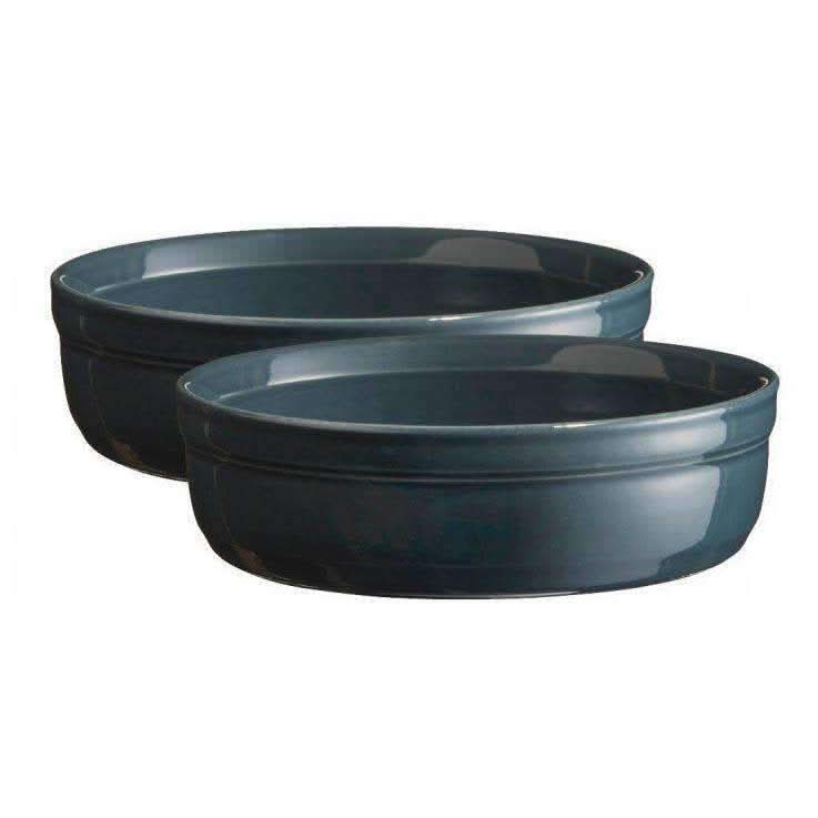 Emile Henry Emile Henry Creme Brulee - Set of 2 Blue Pavot  