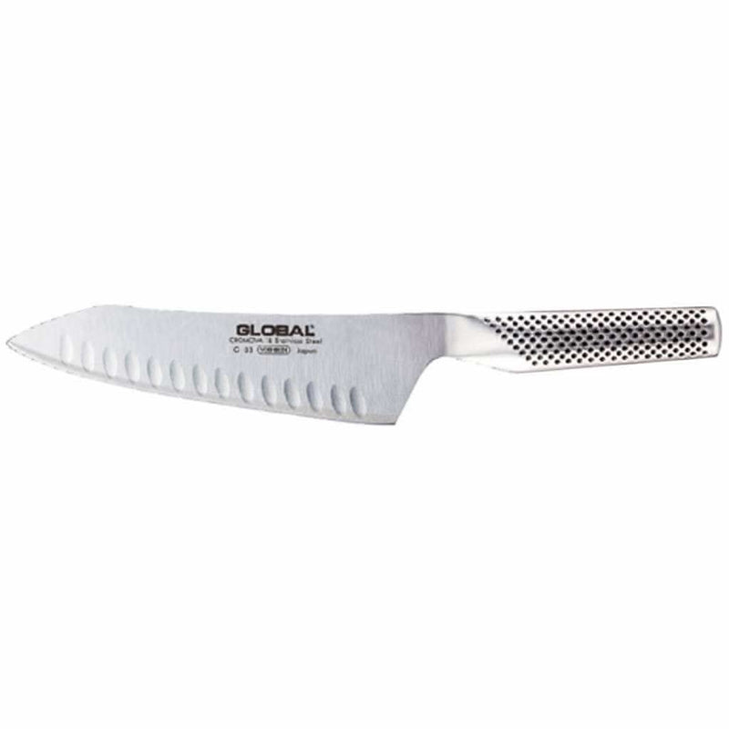 Global Global - G Series 7" (18cm) Oriental Fluted Chef's Knife   