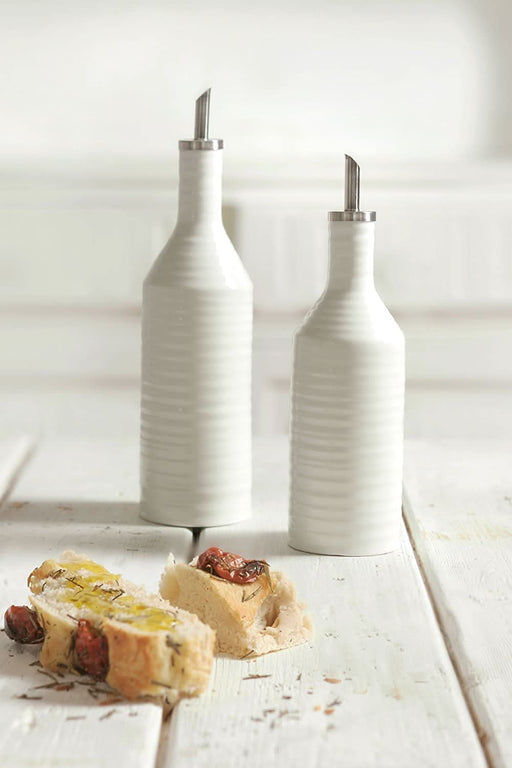 Portmeirion Portmeirion Sophie Conran White Oil and Vinegar Drizzler Set