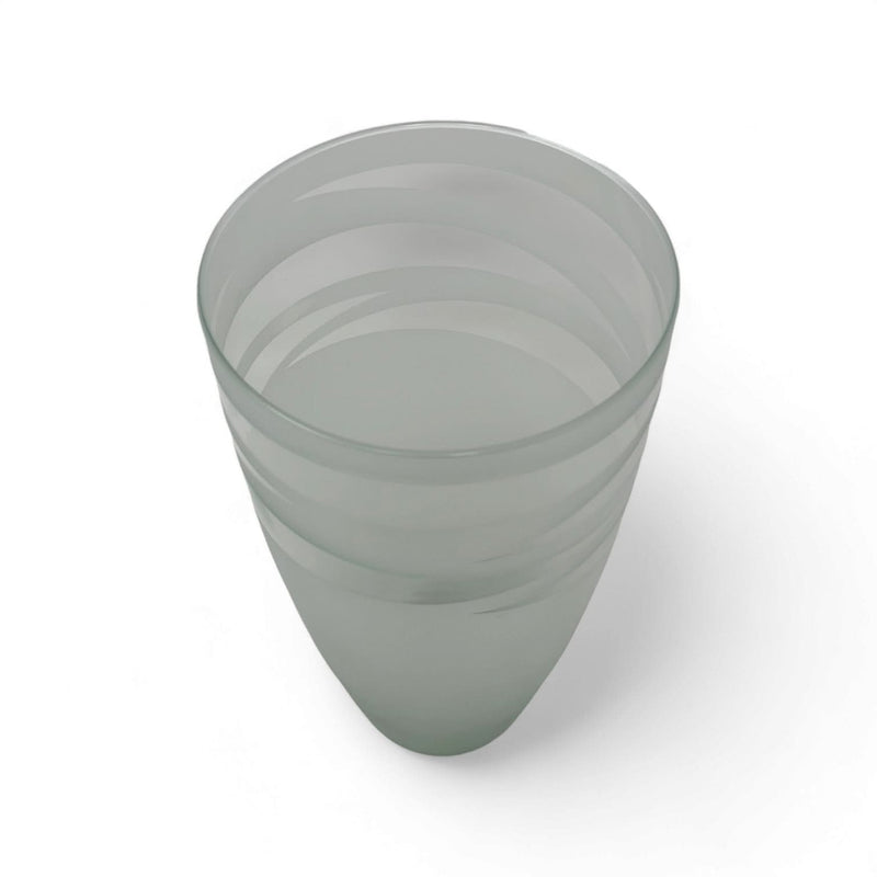 la mediterranea Frosted Swirl Glass Vase   