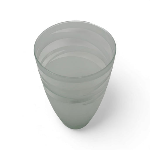 la mediterranea Frosted Swirl Glass Vase   
