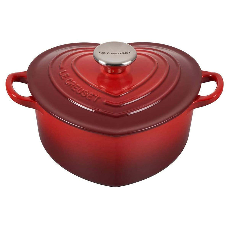 Le Creuset Le Creuset Cast Iron 1.9L Heart Cocotte Cerise