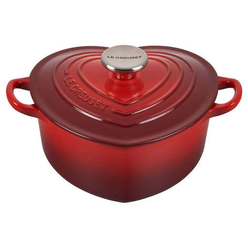 Le Creuset Le Creuset Cast Iron 1.9L Heart Cocotte Cerise