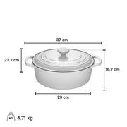 Le Creuset Le Creuset Signature Cast Iron 4.7 QT (4.5L) Oval French Oven   