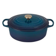 Le Creuset Le Creuset Signature Cast Iron 4.7 QT (4.5L) Oval French Oven Agave  