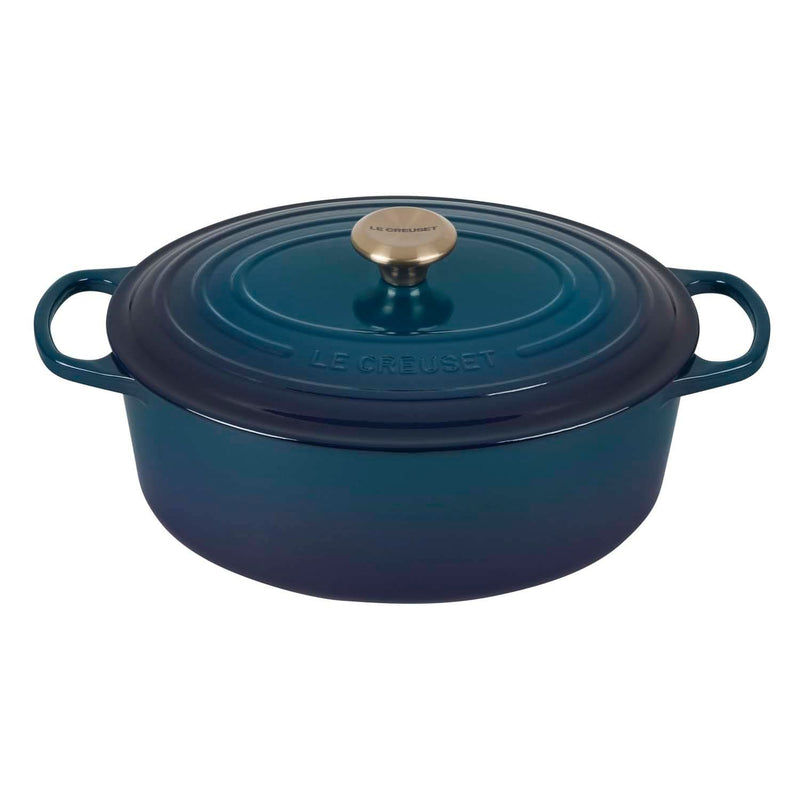 Le Creuset Le Creuset Signature Cast Iron 4.7 QT (4.5L) Oval French Oven Agave  