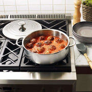 Le Creuset Le Creuset Stainless 3-Ply Stainless 4.5 QT (4.3L) Rondeau   