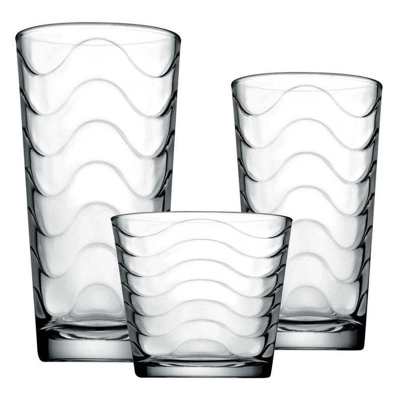 Moda Lima Everyday Glassware - Set of 18