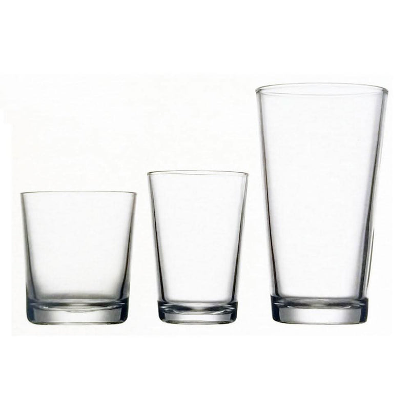 Moda Lucia Everyday Glassware - Set of 18
