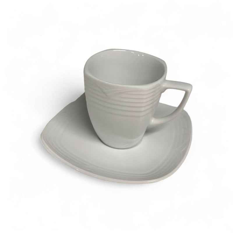 Noritake Noritake Arctic White Square After Dinner Cup & Saucer   