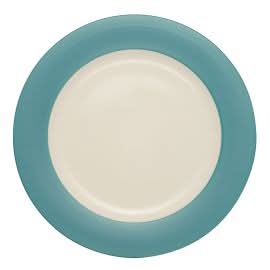 Noritake Noritake Colorwave Turquoise Rim Dinner Plate   