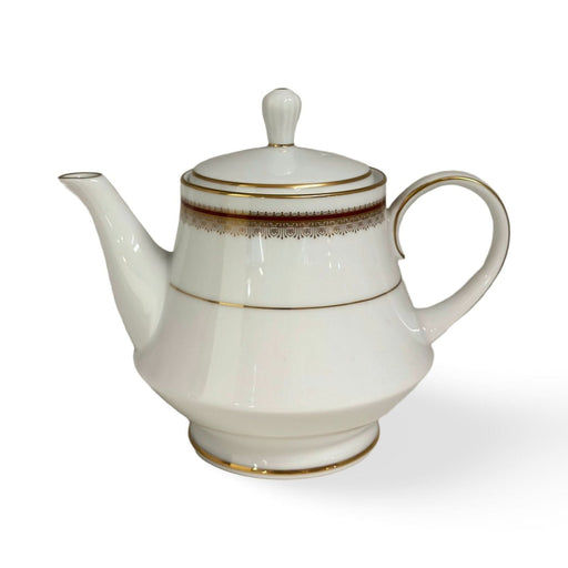 Noritake Noritake Doral Maroon Teapot   