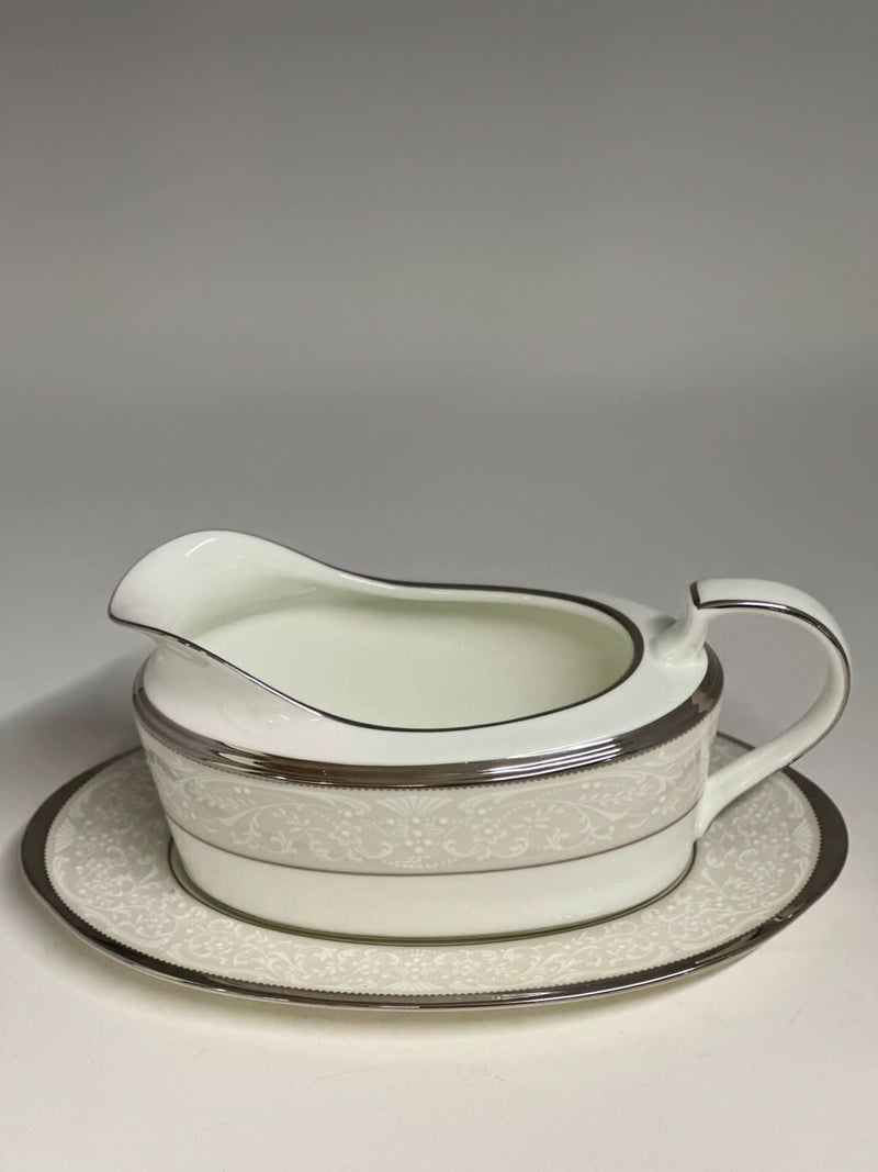Noritake Noritake Silver Palace Gravy with Stand   