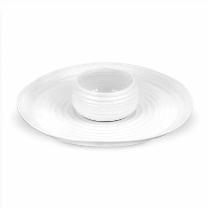 Portmeirion Portmeirion Sophie Conran White Dipping Dish & Platter   