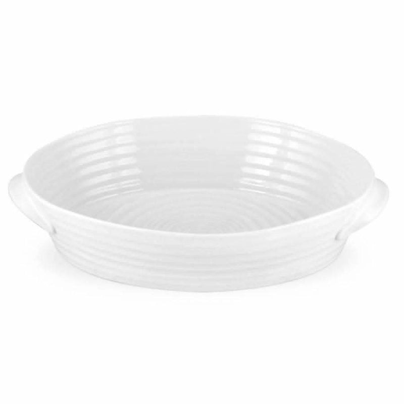 Portmeirion Portmeirion Sophie Conran White Large Handled Oval Roasting Dish   