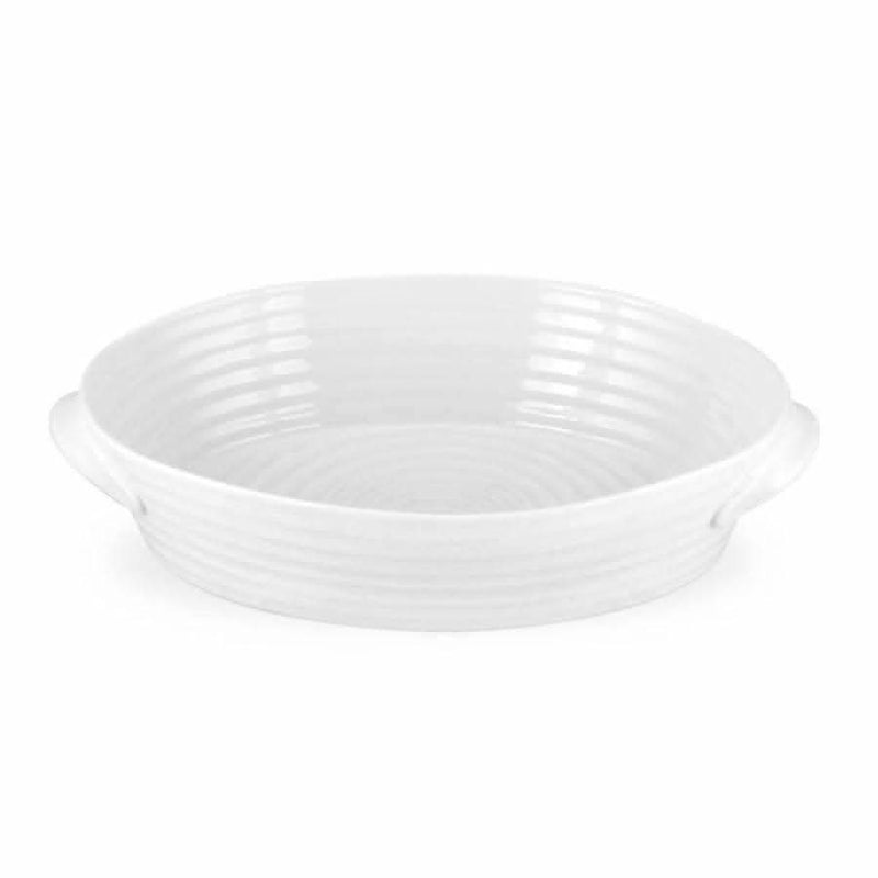 Portmeirion Portmeirion Sophie Conran White Medium Oval Handled Roasting Dish   
