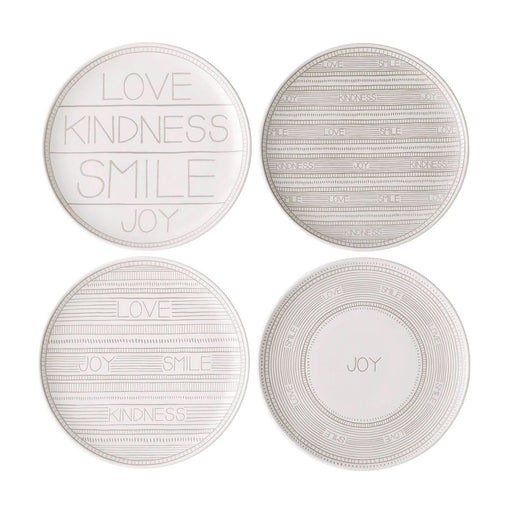 Royal Doulton Royal Doulton Ellen DeGeneres Taupe 8" Salad Accent Plate - Set of 4   
