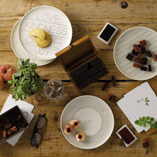 Royal Doulton Royal Doulton Ellen DeGeneres Taupe 8" Salad Accent Plate - Set of 4   