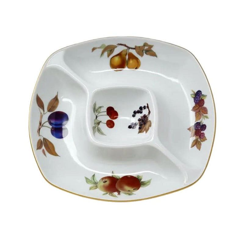 Royal Worcester Royal Worcester Evesham Gold Square Crudite Dish   