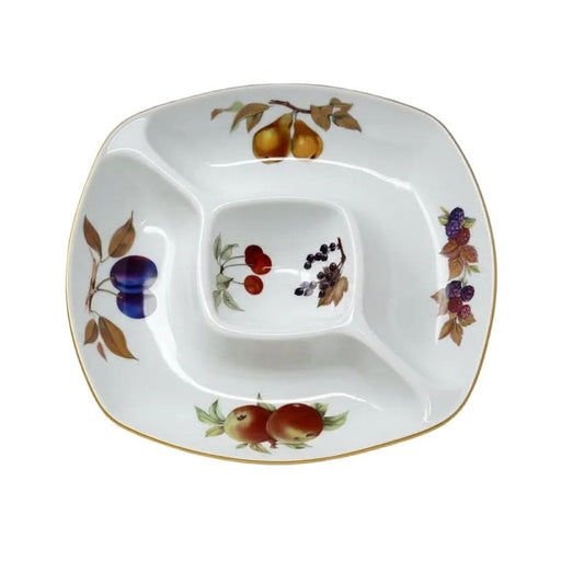 Royal Worcester Royal Worcester Evesham Gold Square Crudite Dish   