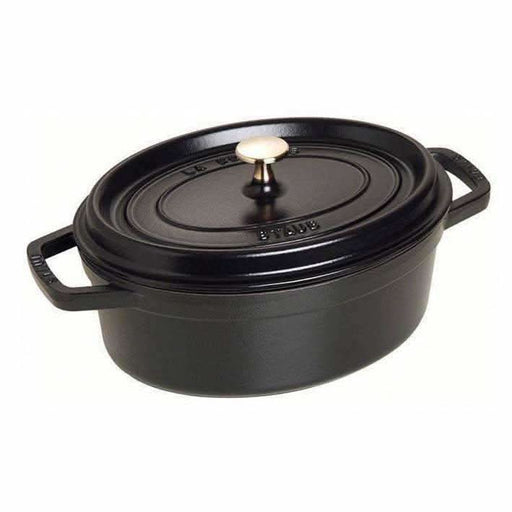 Staub Staub Cast Iron 4.5 QT (4.2L) Oval Cocotte - Black