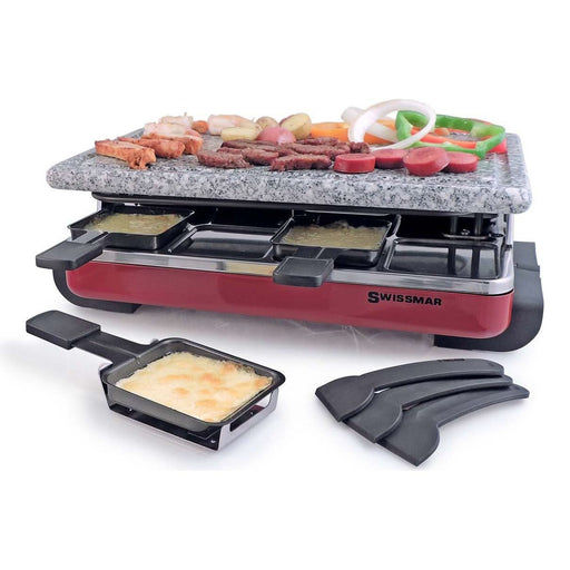 Swissmar Swissmar Red Raclette Party Grill with Granite Top   