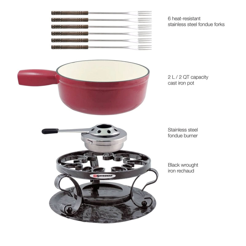 Swissmar Swissmar Lugano Cast Iron Fondue Set   