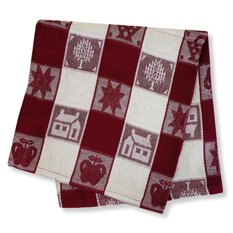 Lemontree Lemon Tree Whimsical Red Cloth Napkin - Set of 4   