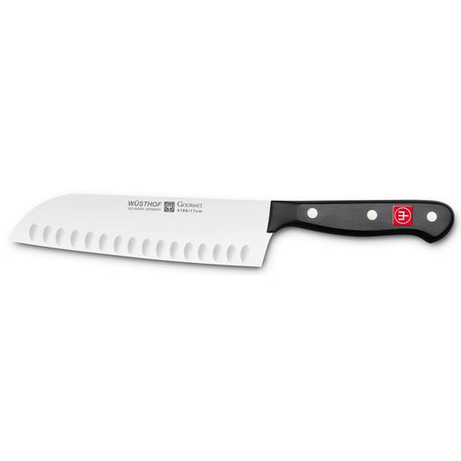 Wusthof Wusthof Gourmet Black 7" (17cm) Hollow Ground Santoku Knife   