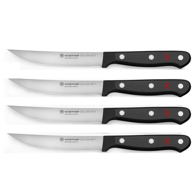 Wusthof Wusthof Gourmet Black Steak Knife Set 4 Piece