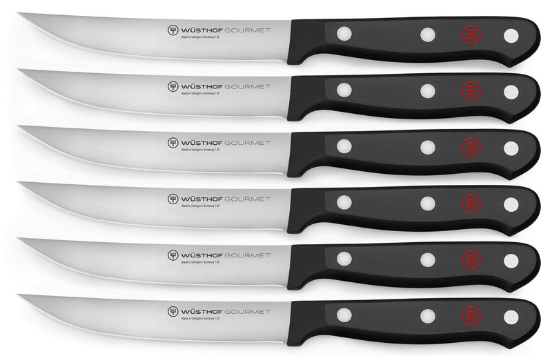 Wusthof Wusthof Gourmet Black Steak Knife Set 6 Piece